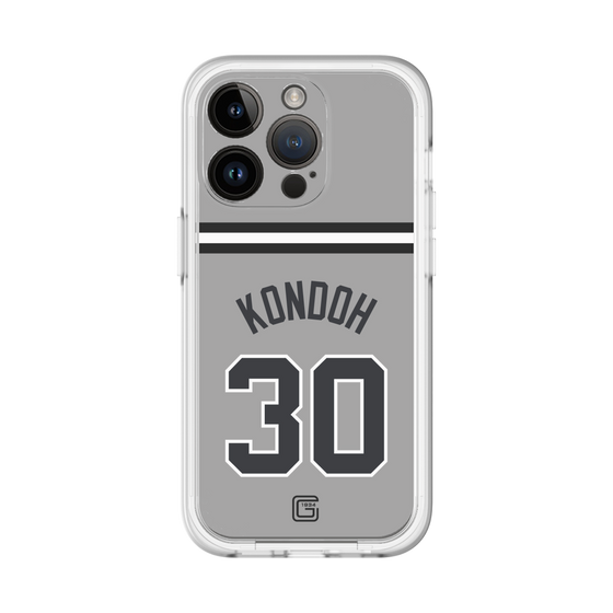 スリムプロテクションプレミアムケース［ 読売ジャイアンツ - #30 KONDOH - ビジター ］