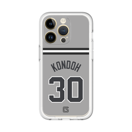 スリムプロテクションプレミアムケース［ 読売ジャイアンツ - #30 KONDOH - ビジター ］