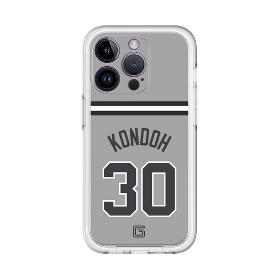 スリムプロテクションプレミアムケース［ 読売ジャイアンツ - #30 KONDOH - ビジター ］