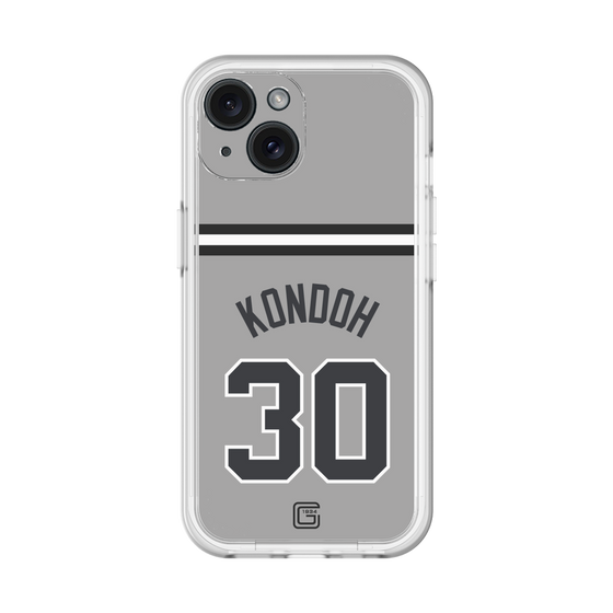 スリムプロテクションプレミアムケース［ 読売ジャイアンツ - #30 KONDOH - ビジター ］