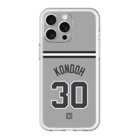 スリムプロテクションプレミアムケース［ 読売ジャイアンツ - #30 KONDOH - ビジター ］