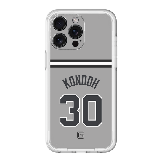 スリムプロテクションプレミアムケース［ 読売ジャイアンツ - #30 KONDOH - ビジター ］