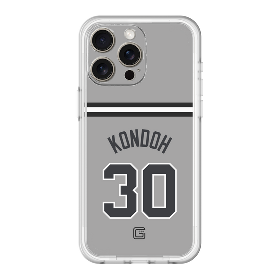 スリムプロテクションプレミアムケース［ 読売ジャイアンツ - #30 KONDOH - ビジター ］