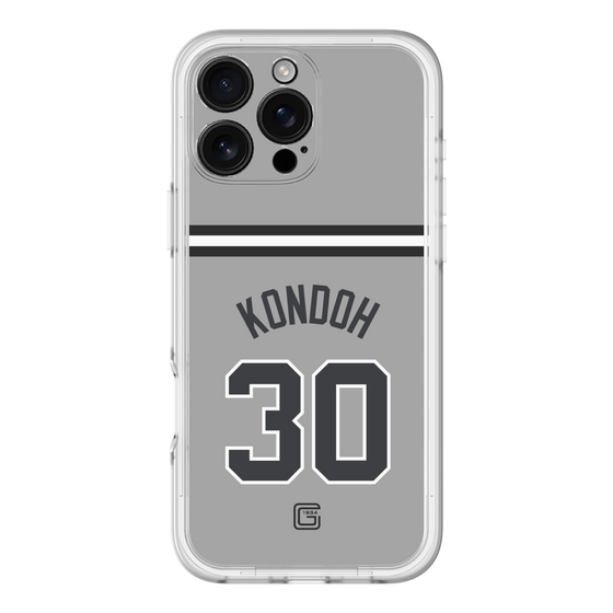 スリムプロテクションプレミアムケース［ 読売ジャイアンツ - #30 KONDOH - ビジター ］