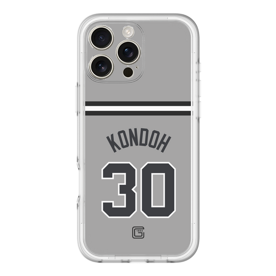 スリムプロテクションプレミアムケース［ 読売ジャイアンツ - #30 KONDOH - ビジター ］