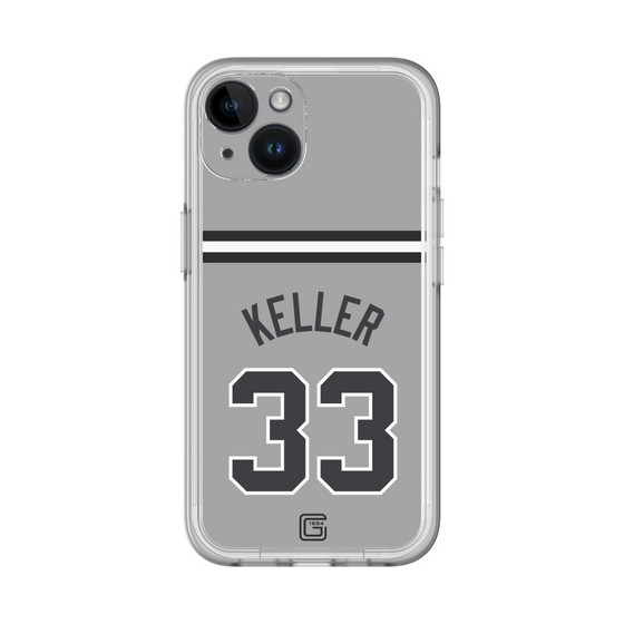 スリムプロテクションプレミアムケース［ 読売ジャイアンツ - #33 KELLER - ビジター ］