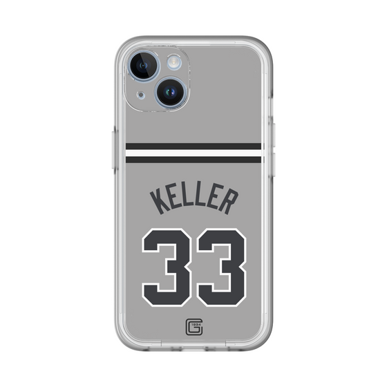 スリムプロテクションプレミアムケース［ 読売ジャイアンツ - #33 KELLER - ビジター ］