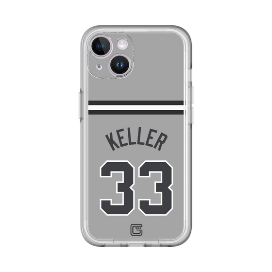 スリムプロテクションプレミアムケース［ 読売ジャイアンツ - #33 KELLER - ビジター ］