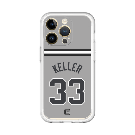 スリムプロテクションプレミアムケース［ 読売ジャイアンツ - #33 KELLER - ビジター ］