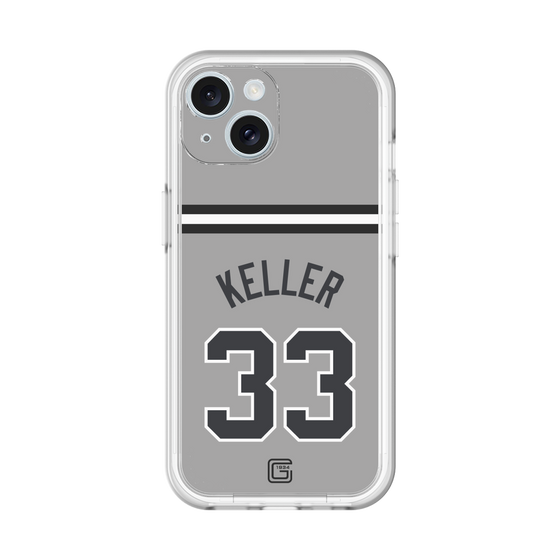 スリムプロテクションプレミアムケース［ 読売ジャイアンツ - #33 KELLER - ビジター ］