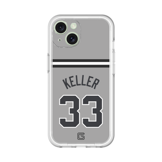 スリムプロテクションプレミアムケース［ 読売ジャイアンツ - #33 KELLER - ビジター ］