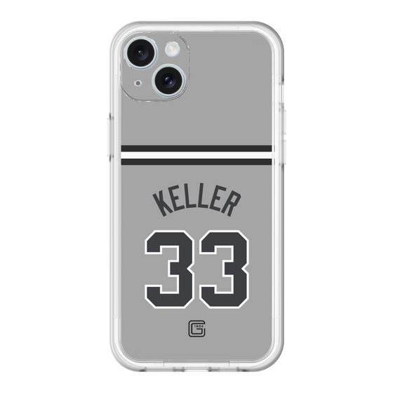 スリムプロテクションプレミアムケース［ 読売ジャイアンツ - #33 KELLER - ビジター ］