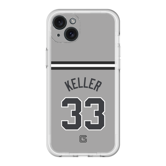 スリムプロテクションプレミアムケース［ 読売ジャイアンツ - #33 KELLER - ビジター ］