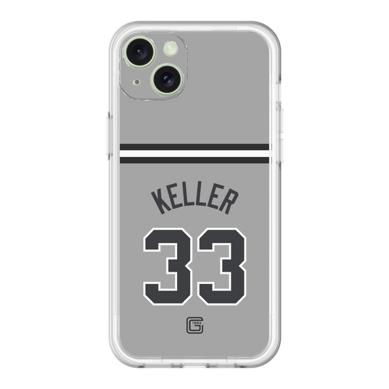 スリムプロテクションプレミアムケース［ 読売ジャイアンツ - #33 KELLER - ビジター ］