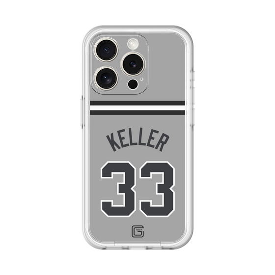 スリムプロテクションプレミアムケース［ 読売ジャイアンツ - #33 KELLER - ビジター ］