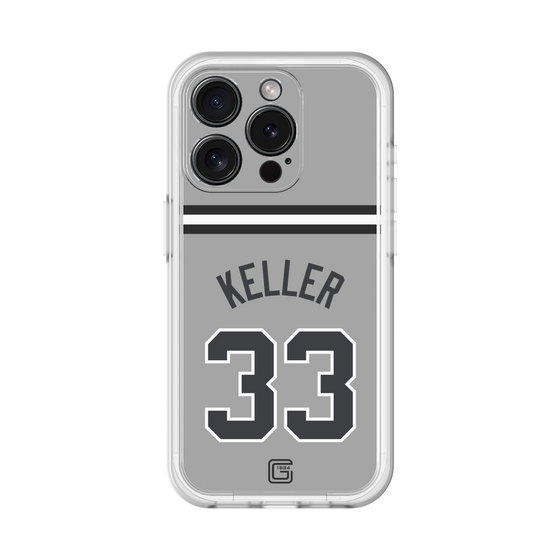 スリムプロテクションプレミアムケース［ 読売ジャイアンツ - #33 KELLER - ビジター ］