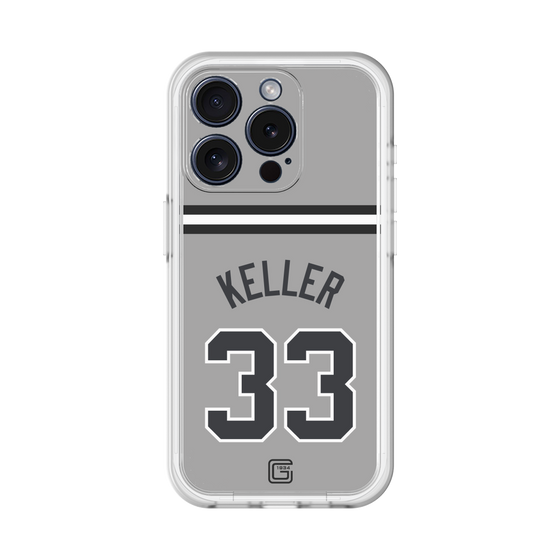 スリムプロテクションプレミアムケース［ 読売ジャイアンツ - #33 KELLER - ビジター ］