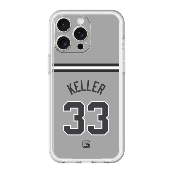 スリムプロテクションプレミアムケース［ 読売ジャイアンツ - #33 KELLER - ビジター ］