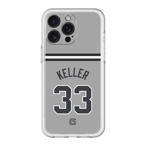 スリムプロテクションプレミアムケース［ 読売ジャイアンツ - #33 KELLER - ビジター ］