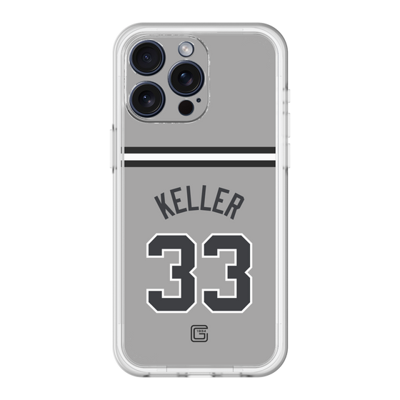 スリムプロテクションプレミアムケース［ 読売ジャイアンツ - #33 KELLER - ビジター ］