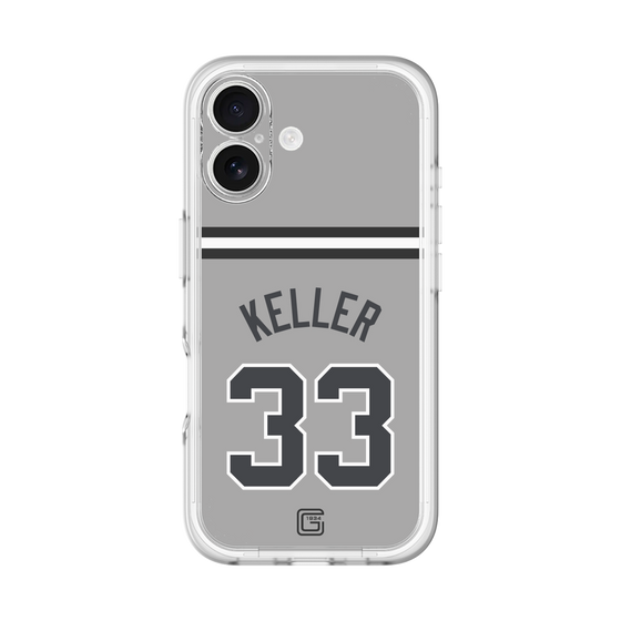 スリムプロテクションプレミアムケース［ 読売ジャイアンツ - #33 KELLER - ビジター ］