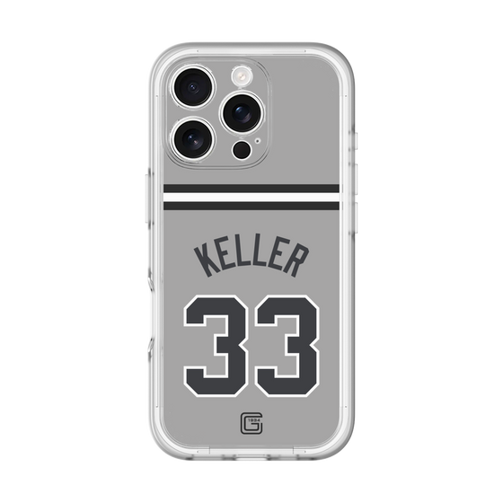 スリムプロテクションプレミアムケース［ 読売ジャイアンツ - #33 KELLER - ビジター ］