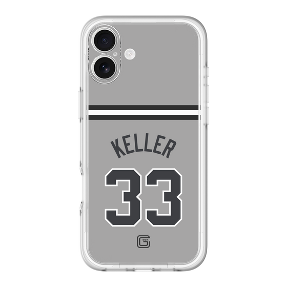 スリムプロテクションプレミアムケース［ 読売ジャイアンツ - #33 KELLER - ビジター ］