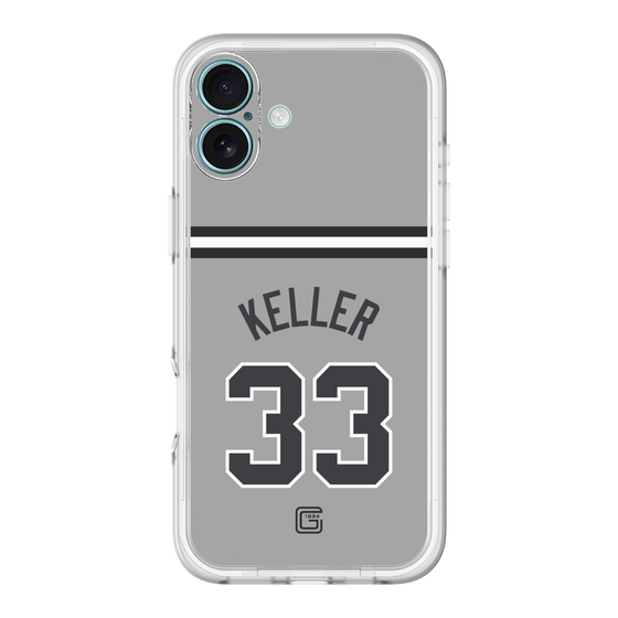 スリムプロテクションプレミアムケース［ 読売ジャイアンツ - #33 KELLER - ビジター ］