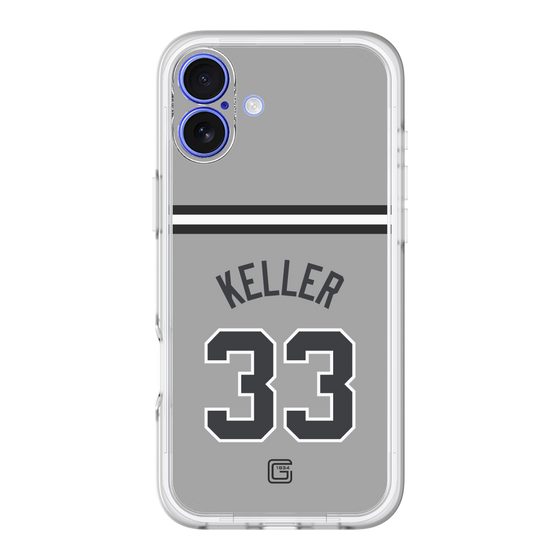 スリムプロテクションプレミアムケース［ 読売ジャイアンツ - #33 KELLER - ビジター ］