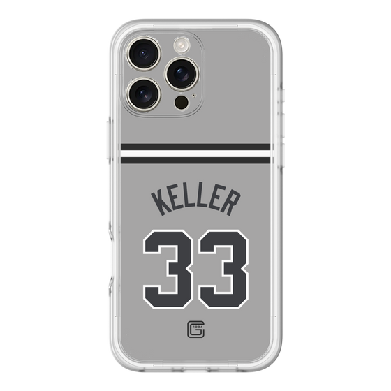 スリムプロテクションプレミアムケース［ 読売ジャイアンツ - #33 KELLER - ビジター ］