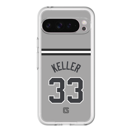 スリムプロテクションプレミアムケース［ 読売ジャイアンツ - #33 KELLER - ビジター ］