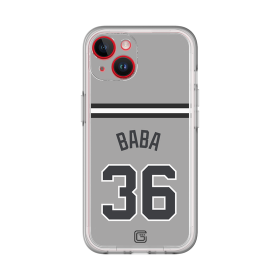 スリムプロテクションプレミアムケース［ 読売ジャイアンツ - #36 BABA - ビジター ］