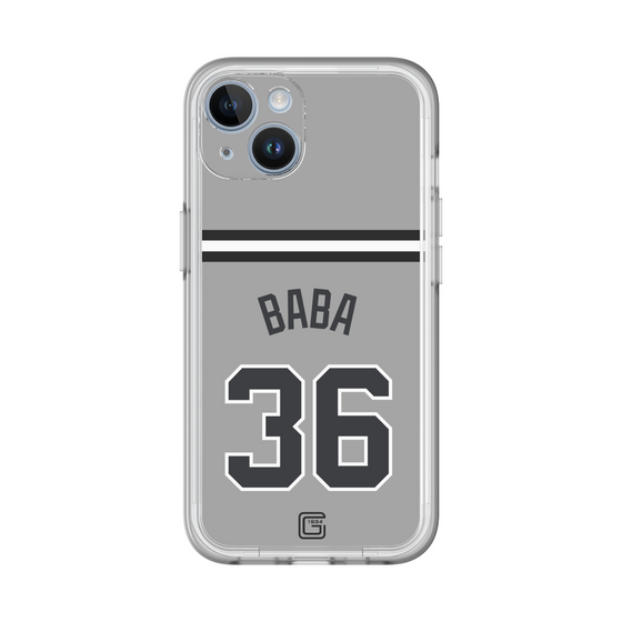 スリムプロテクションプレミアムケース［ 読売ジャイアンツ - #36 BABA - ビジター ］