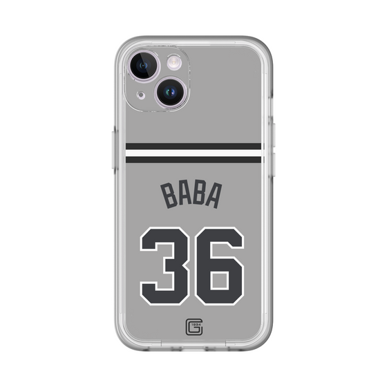 スリムプロテクションプレミアムケース［ 読売ジャイアンツ - #36 BABA - ビジター ］