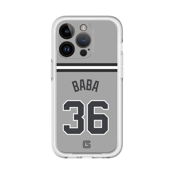 スリムプロテクションプレミアムケース［ 読売ジャイアンツ - #36 BABA - ビジター ］
