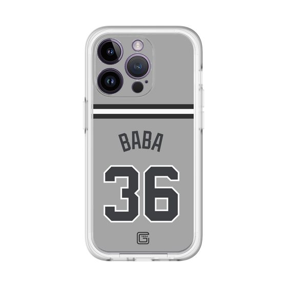 スリムプロテクションプレミアムケース［ 読売ジャイアンツ - #36 BABA - ビジター ］