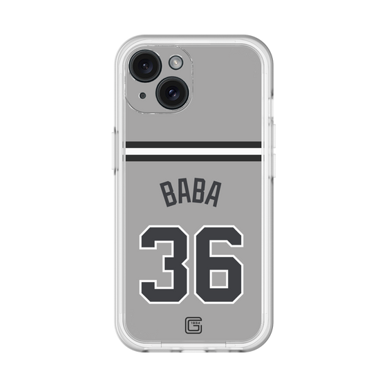 スリムプロテクションプレミアムケース［ 読売ジャイアンツ - #36 BABA - ビジター ］