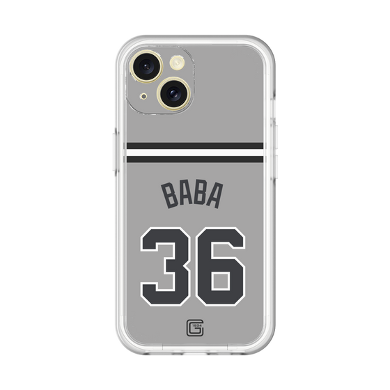 スリムプロテクションプレミアムケース［ 読売ジャイアンツ - #36 BABA - ビジター ］