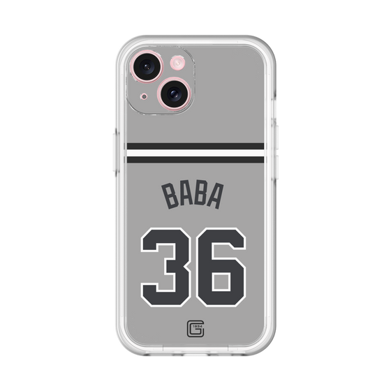 スリムプロテクションプレミアムケース［ 読売ジャイアンツ - #36 BABA - ビジター ］