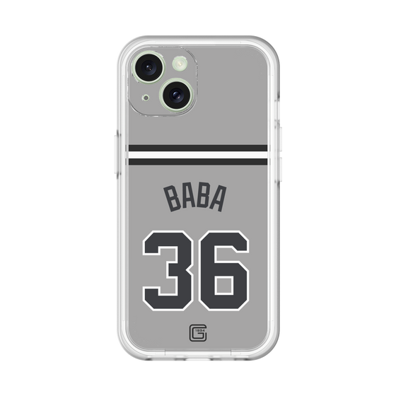 スリムプロテクションプレミアムケース［ 読売ジャイアンツ - #36 BABA - ビジター ］