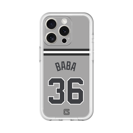 スリムプロテクションプレミアムケース［ 読売ジャイアンツ - #36 BABA - ビジター ］