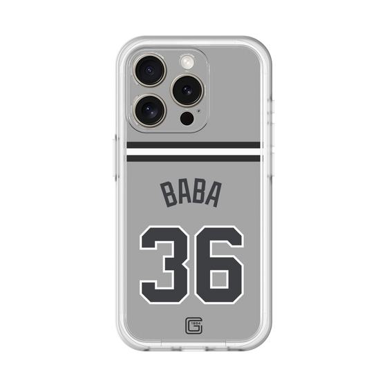 スリムプロテクションプレミアムケース［ 読売ジャイアンツ - #36 BABA - ビジター ］