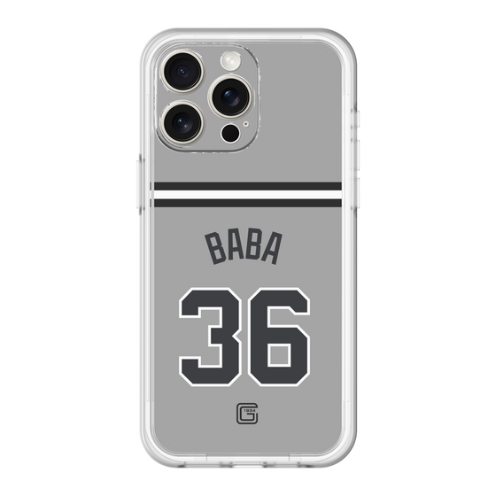 スリムプロテクションプレミアムケース［ 読売ジャイアンツ - #36 BABA - ビジター ］