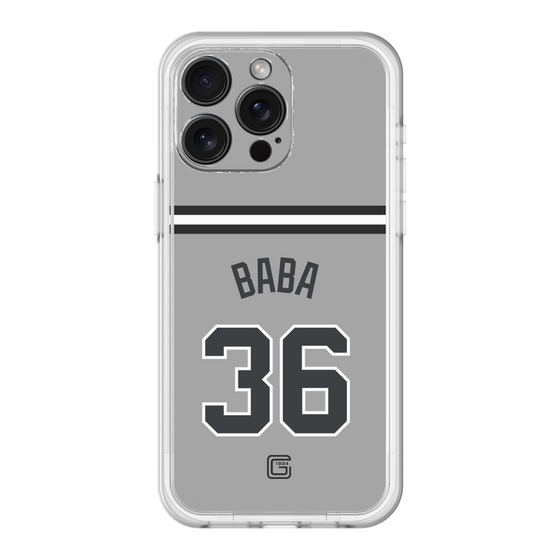スリムプロテクションプレミアムケース［ 読売ジャイアンツ - #36 BABA - ビジター ］