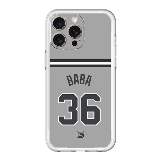 スリムプロテクションプレミアムケース［ 読売ジャイアンツ - #36 BABA - ビジター ］