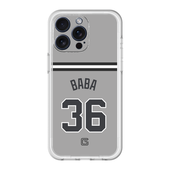 スリムプロテクションプレミアムケース［ 読売ジャイアンツ - #36 BABA - ビジター ］