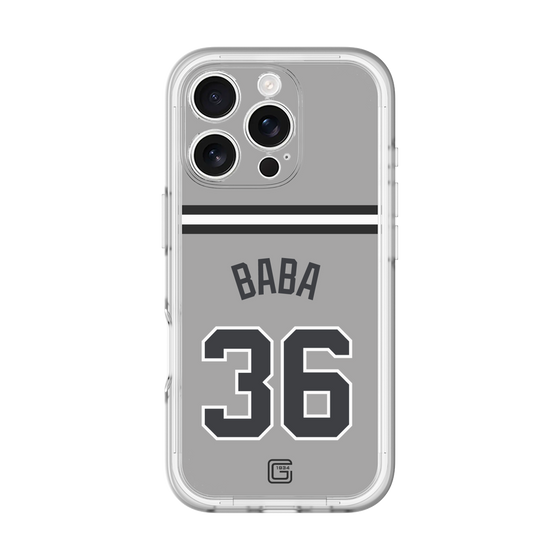 スリムプロテクションプレミアムケース［ 読売ジャイアンツ - #36 BABA - ビジター ］