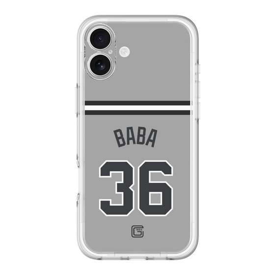 スリムプロテクションプレミアムケース［ 読売ジャイアンツ - #36 BABA - ビジター ］