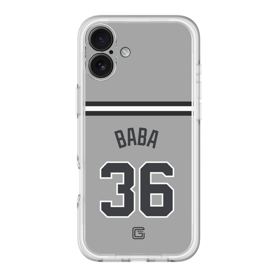 スリムプロテクションプレミアムケース［ 読売ジャイアンツ - #36 BABA - ビジター ］