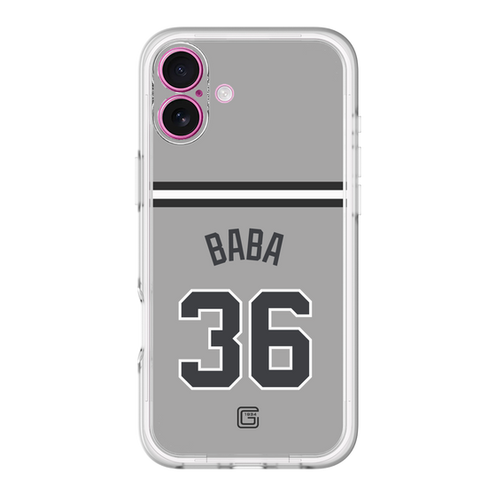 スリムプロテクションプレミアムケース［ 読売ジャイアンツ - #36 BABA - ビジター ］